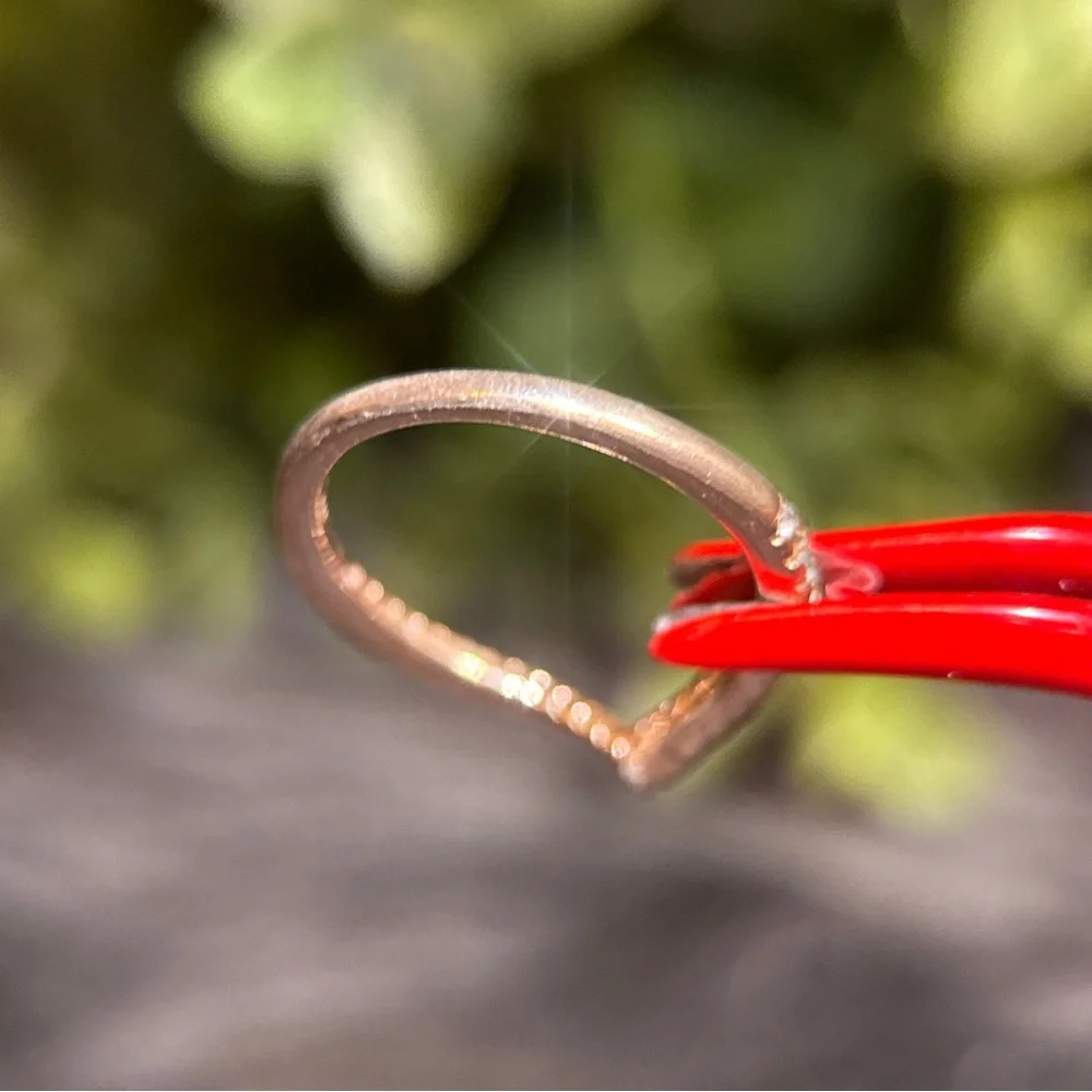 Pandora Rose‎ Gold V-Shape Pavé Band